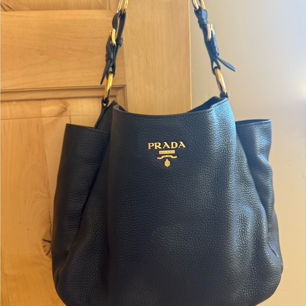 Prada Vitello Daino Leather Hobo